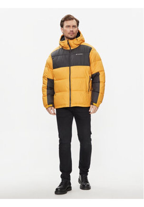 columbia - Columbia Kurtka zimowa Pike Lake™ II Hooded Jacket Żółty Regular Fit. Kolor: żółty. Materiał: syntetyk. Sezon: zima