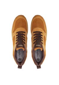 Rieker Sneakersy B0700-68 Żółty. Kolor: żółty. Materiał: materiał #6