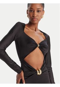 Elisabetta Franchi Kombinezon TU-043-51E2-V500 Czarny Slim Fit. Kolor: czarny. Materiał: syntetyk