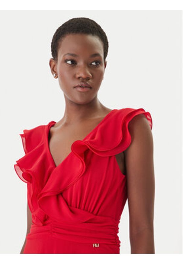 Artigli Sukienka wieczorowa ACAB004623 Czerwony Regular Fit. Kolor: czerwony. Materiał: syntetyk. Styl: wizytowy