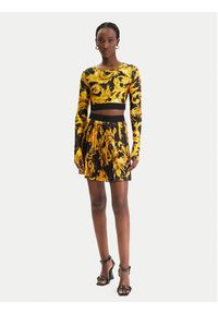 Versace Jeans Couture Bluzka 80HAH218 JS532 Czarny Slim Fit. Kolor: czarny. Materiał: syntetyk #5