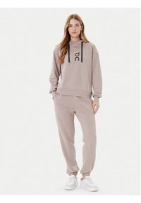 On Bluza Club Hoodie 1WE1004 Beżowy Relaxed Fit. Kolor: beżowy. Materiał: bawełna #3