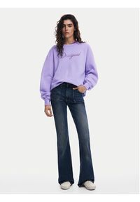 Desigual Bluza 25SWSK16 Fioletowy Regular Fit. Kolor: fioletowy. Materiał: bawełna