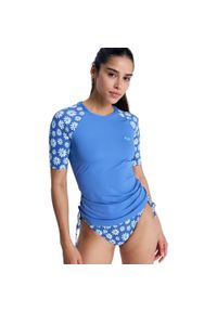 Roxy - Koszulka rash vest z krótkim rękawem dla Kobiety THE CLASSIC LYCRA Niebieski. Kolor: niebieski. Materiał: poliester, elastan, tkanina. Długość: krótkie #1
