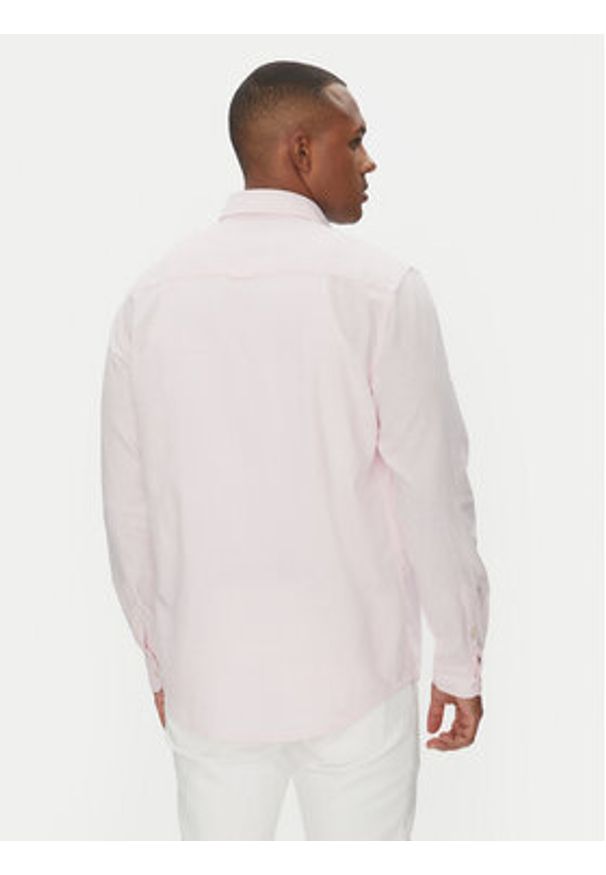 Tommy Jeans Koszula DM0DM20875 Różowy Regular Fit. Kolor: różowy. Materiał: len, bawełna