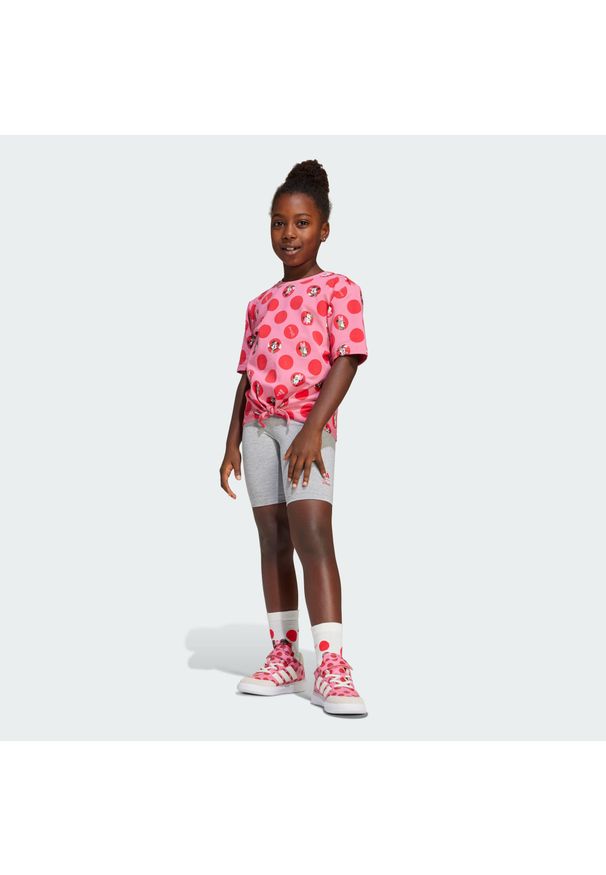 Adidas - Zestaw adidas x Disney Minnie Mouse Kids. Kolor: różowy. Wzór: motyw z bajki