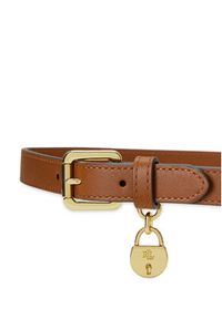 Lauren Ralph Lauren - LAUREN RALPH LAUREN Pasek Damski 412917963002 Brązowy. Kolor: brązowy. Materiał: skóra #3