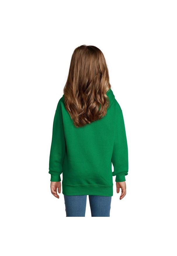 SOL'S - Bluza Z Kapturem Dla Dzieci. Typ kołnierza: kaptur. Kolor: zielony