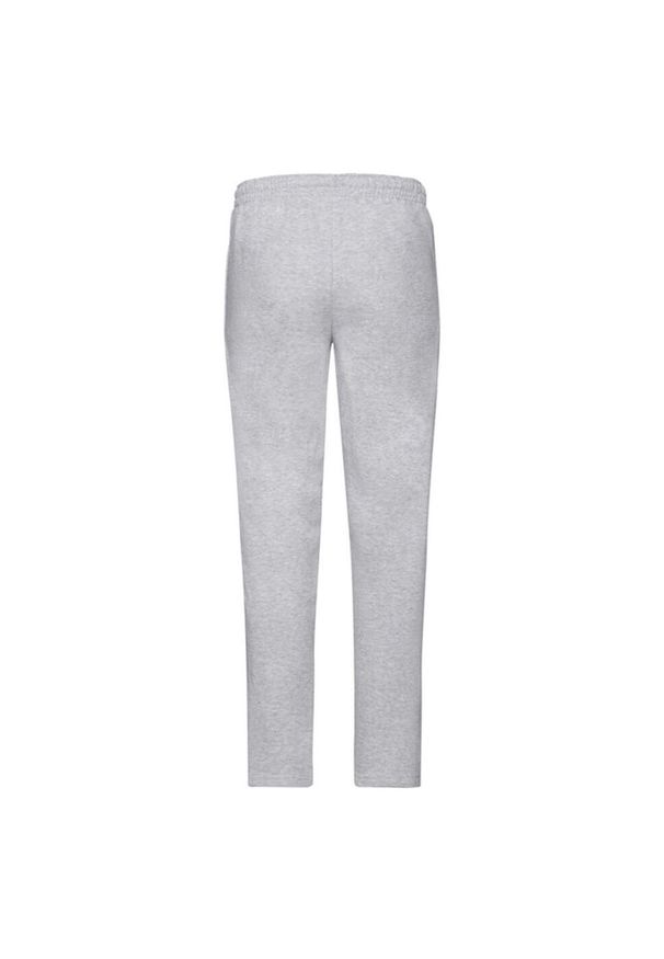 FRUIT OF THE LOOM - Męskie Spodnie Do Biegania Classic Heather Z Otwartym Dołem. Kolor: szary