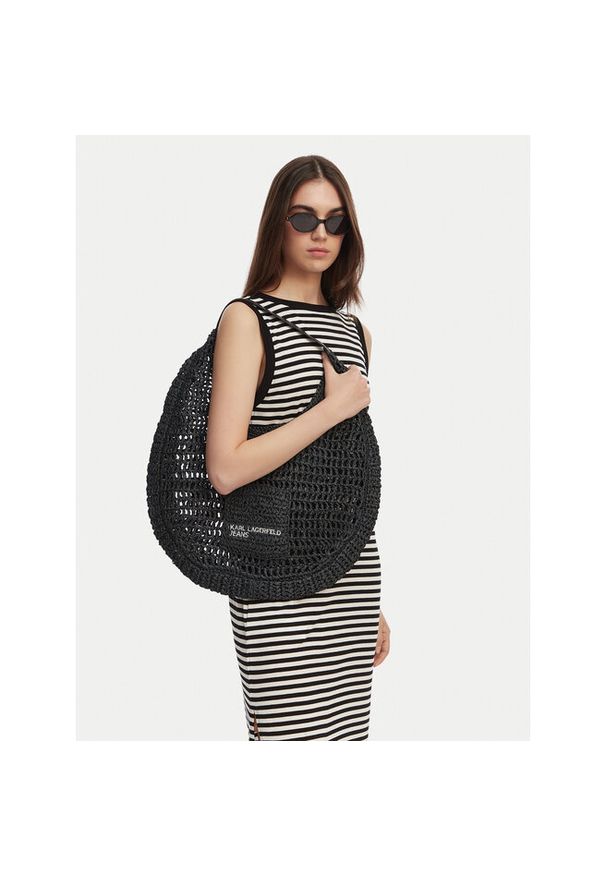 Torebka Karl Lagerfeld Jeans. Kolor: czarny