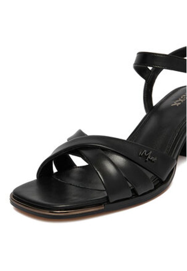 MEXX Sandały EO-WS1161-01 Czarny. Kolor: czarny. Materiał: skóra