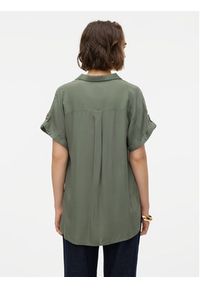 Vero Moda Koszula Bumpy 10310139 Zielony Regular Fit. Kolor: zielony. Materiał: wiskoza #4