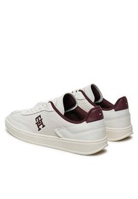 TOMMY HILFIGER - Tommy Hilfiger Sneakersy Heritage Sneaker Perf FW0FW08380 Biały. Kolor: biały. Materiał: zamsz, skóra #6