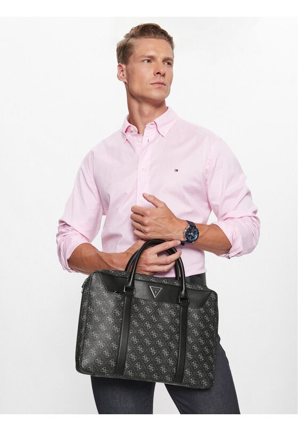Guess Torba na laptopa Vezzola Smart HMEVZL P3138 Czarny. Kolor: czarny. Materiał: skóra