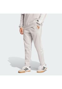 Adidas - Spodnie dresowe Squadra 25. Kolor: szary, biały, wielokolorowy. Materiał: dresówka. Sport: piłka nożna