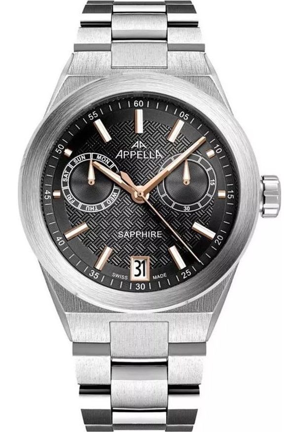 Acappella - Zegarek męski Appella L70015.51R6QF srebrny. Kolor: srebrny