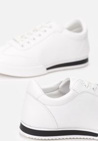 Born2be - Białe Sneakersy Seems to Change. Nosek buta: okrągły. Zapięcie: sznurówki. Kolor: biały. Szerokość cholewki: normalna. Obcas: na płaskiej podeszwie #3