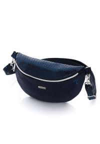 PAOLO PERUZZI - Skórzana saszetka nerka damska Paolo Peruzzi Z-15-N. Kolor: niebieski. Materiał: skórzane #1