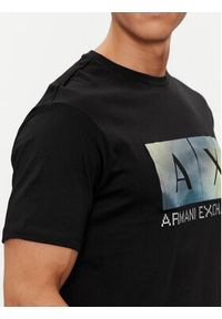 Armani Exchange T-Shirt 3DZTJB ZJBYZ 1200 Czarny Regular Fit. Kolor: czarny. Materiał: bawełna #4