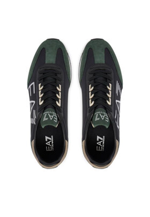 EA7 Emporio Armani Sneakersy 7X000541 AF18609 MZ578 Zielony. Kolor: zielony. Materiał: skóra