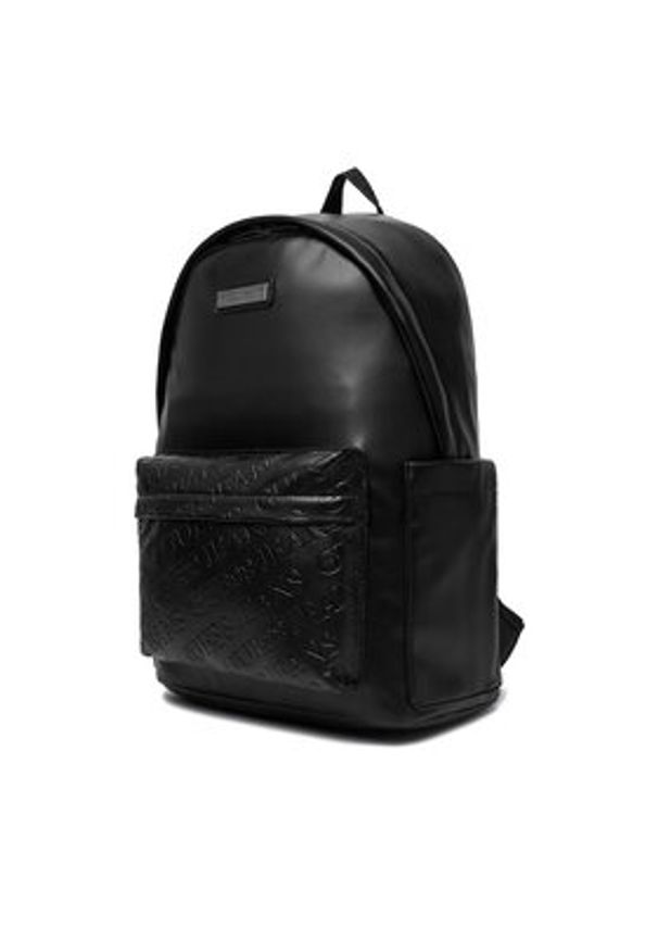 Guess Jeans Plecak CWBEO-GUESS-B-002-09 Czarny. Kolor: czarny. Materiał: skóra