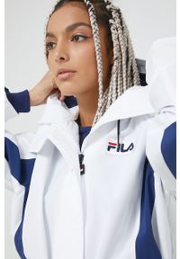 Fila kurtka przeciwdeszczowa damska kolor biały. Kolor: biały. Materiał: materiał #6