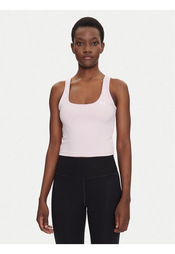 Under Armour Top Motion 6007656 Różowy Slim Fit. Kolor: różowy. Materiał: syntetyk