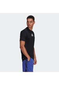 Adidas - Koszulka fitness krótki rękaw. Materiał: skóra, poliester, materiał. Długość rękawa: krótki rękaw. Długość: krótkie. Sport: fitness #1