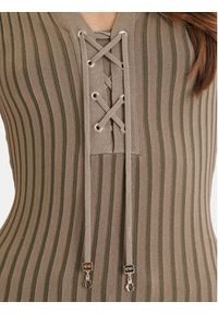 Guess Sweter W6GR09 Z0590 Zielony Regular Fit. Kolor: zielony. Materiał: wiskoza #3