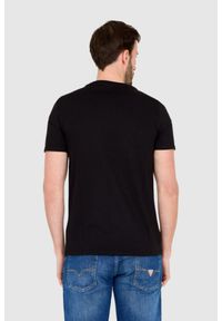 Guess - GUESS T-shirt czarny slim fit. Kolor: czarny #6