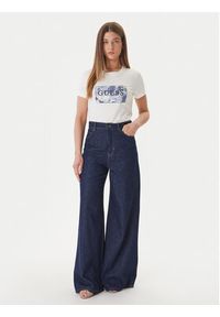 Guess T-Shirt W6GP02 K2753 Écru Regular Fit. Kolor: kremowy. Materiał: bawełna #4