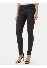 Morgan Spodnie materiałowe 212-PALONA Czarny Slim Fit. Kolor: czarny. Materiał: syntetyk, bawełna #1