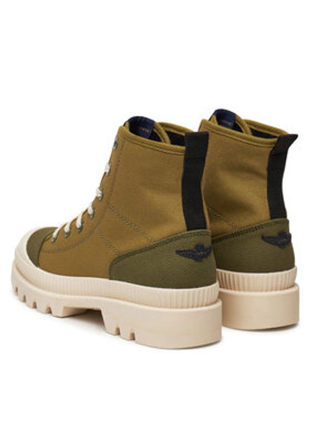Aeronautica Militare Sneakersy 251SC305DCT354 Zielony. Kolor: zielony. Materiał: skóra