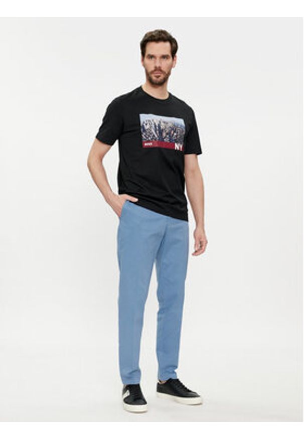 BOSS - Boss Chinosy Kane-L 50497787 Niebieski Regular Fit. Kolor: niebieski. Materiał: bawełna