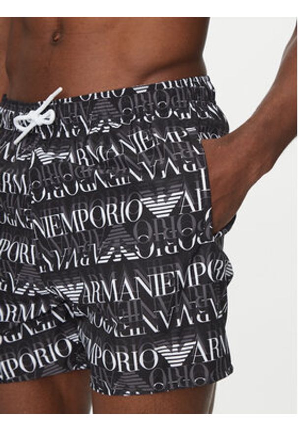 Emporio Armani Underwear Szorty kąpielowe EM000583 AF12338 FC038 Kolorowy Regular Fit. Materiał: syntetyk. Wzór: kolorowy
