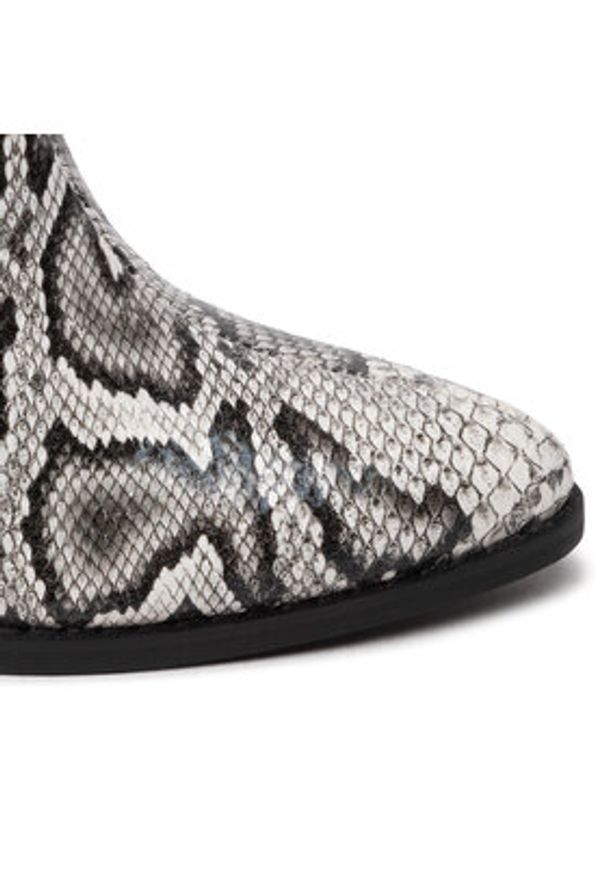 DeeZee Kowbojki ZALRT220103 Szary. Kolor: szary. Materiał: skóra