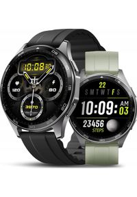 JG Smart - Smartwatch Męski - Wodoodporny Pływanie Rozmowy Smart Watch 2 paski Menu PL. Rodzaj zegarka: smartwatch #1