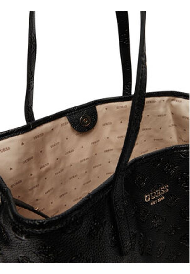 Guess Torebka Dessa HWPG93 18290 Czarny. Kolor: czarny. Materiał: skórzane