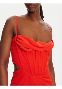 BARDOT - Bardot Sukienka koktajlowa Martini 58535DB Czerwony Slim Fit. Kolor: czerwony. Materiał: syntetyk. Styl: wizytowy #5