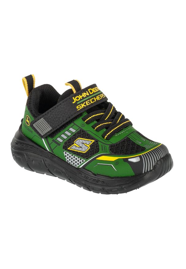 skechers - Buty sportowe Sneakersy chłopięce, Skech Tracks - Tractor-Tronix. Kolor: zielony. Sport: turystyka piesza