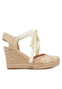 Espadryle Guess. Kolor: beżowy