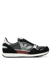 Emporio Armani Sneakersy X4X537 XM678 S154 Czarny. Kolor: czarny. Materiał: zamsz, skóra