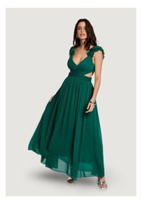 Morgan Sukienka wieczorowa 251-RISSAL Zielony Regular Fit. Kolor: zielony. Materiał: syntetyk. Styl: wizytowy #1