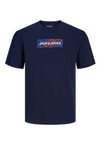 Jack & Jones - Jack&Jones T-Shirt Navigator 12229758 Granatowy Standard Fit. Kolor: niebieski. Materiał: bawełna #3