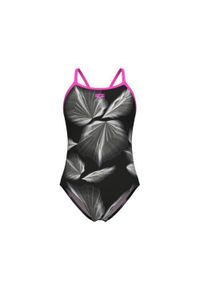 Damski kostium kąpielowy 1-częściowy Arena Frozen Leave Ligh. Kolor: czarny #1