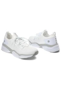 Big-Star - Białe Sneakersy Big Star Modne Buty Damskie. Okazja: na uczelnię, do pracy. Kolor: biały. Materiał: materiał. Szerokość cholewki: normalna #7