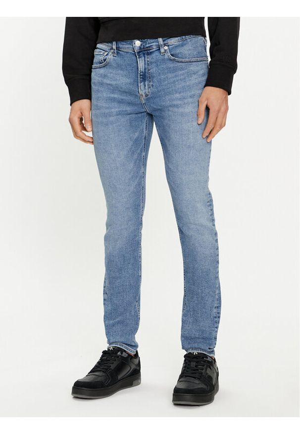 Calvin Klein Jeans Jeansy J30J324843 Niebieski Super Skinny Fit. Kolor: niebieski