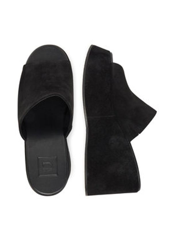 G-Star RAW - G-Star Raw Klapki FARI-118925 Czarny. Kolor: czarny. Materiał: zamsz, skóra