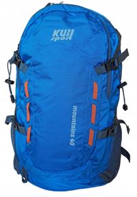 RG Camp - Plecak Turystyczny Sportowy Damski Męski Niebieski Solidny KUBISPORT 40 L. Kolor: niebieski. Styl: sportowy