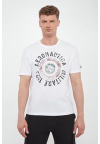 Aeronautica Militare - T-shirt męski z nadrukiem AERONAUTICA MILITARE. Wzór: nadruk #2